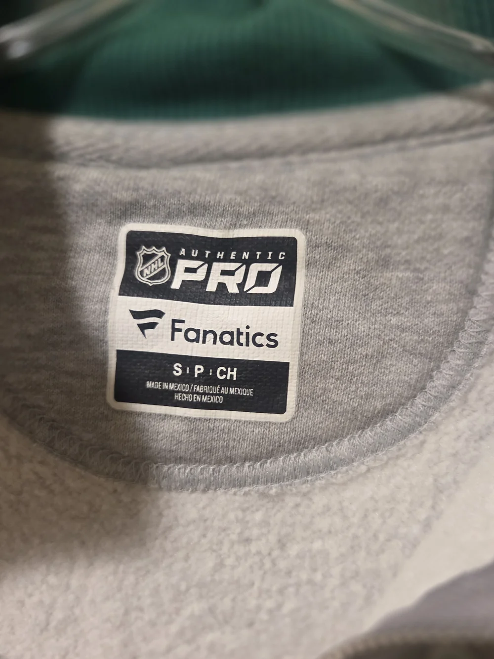 Fanatics NHL Hartford Whalers True Classics 1/4 Zip Pullover Sweatshirt Gray Gre